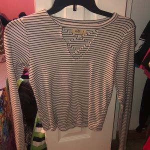 Long sleeve crop top